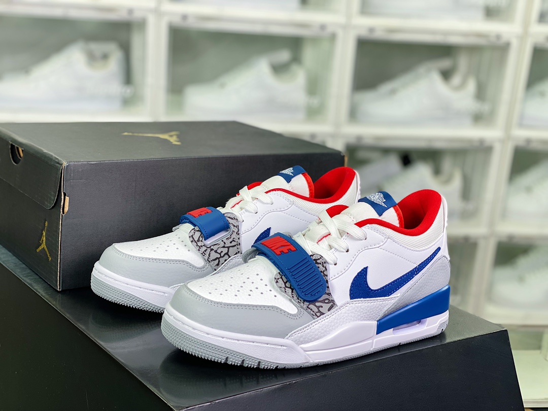 260  Air Jordan Legacy 312 Low”Easter”乔丹最强篮球鞋“白雾灰宝蓝红爆裂纹”CD7069-104