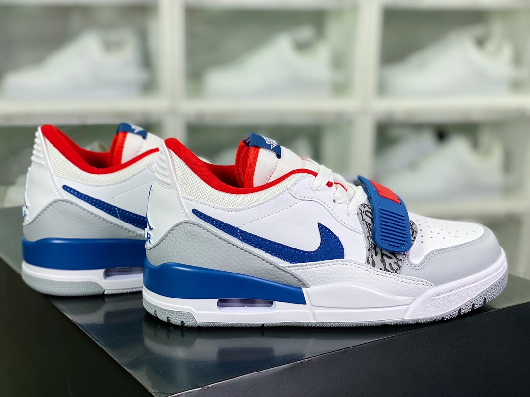 260  Air Jordan Legacy 312 Low”Easter”乔丹最强篮球鞋“白雾灰宝蓝红爆裂纹”CD7069-104
