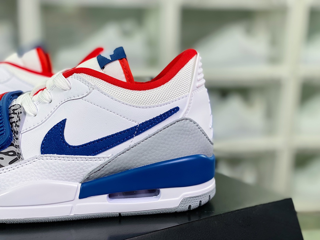 260  Air Jordan Legacy 312 Low”Easter”乔丹最强篮球鞋“白雾灰宝蓝红爆裂纹”CD7069-104