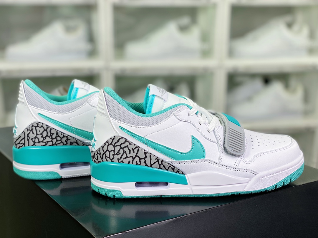 260 Air Jordan Legacy 312 Low”White Turquois”乔丹篮球鞋“白绿蒂芙尼爆裂纹”CD7069-130