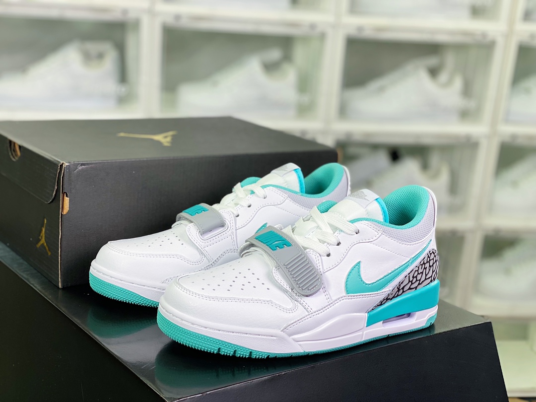 260 Air Jordan Legacy 312 Low”White Turquois”乔丹篮球鞋“白绿蒂芙尼爆裂纹”CD7069-130
