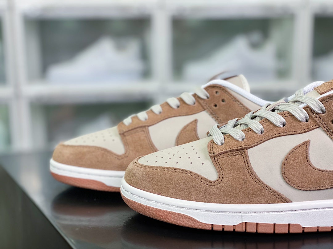 220 SB Dunk Low SE”85 Double Swoosh/Grey/Brown”扣篮系列低帮板鞋“麂皮深棕”FO0873-126