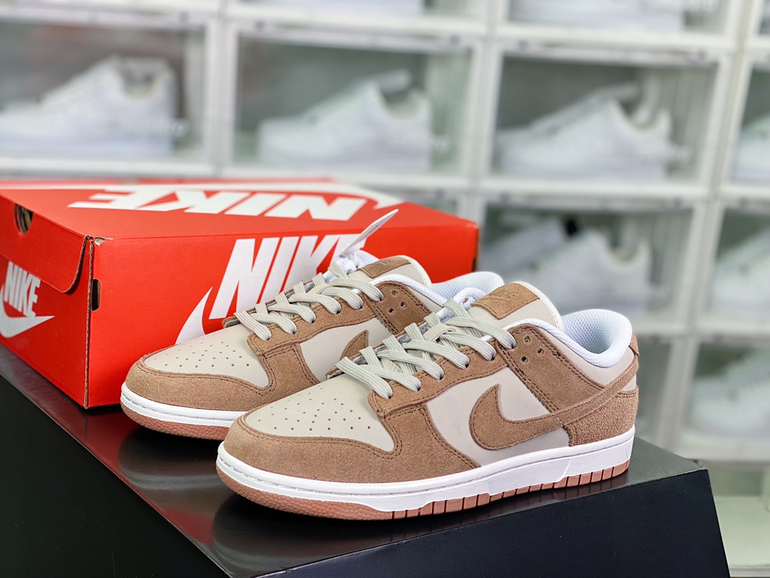 220 SB Dunk Low SE”85 Double Swoosh/Grey/Brown”扣篮系列低帮板鞋“麂皮深棕”FO0873-126