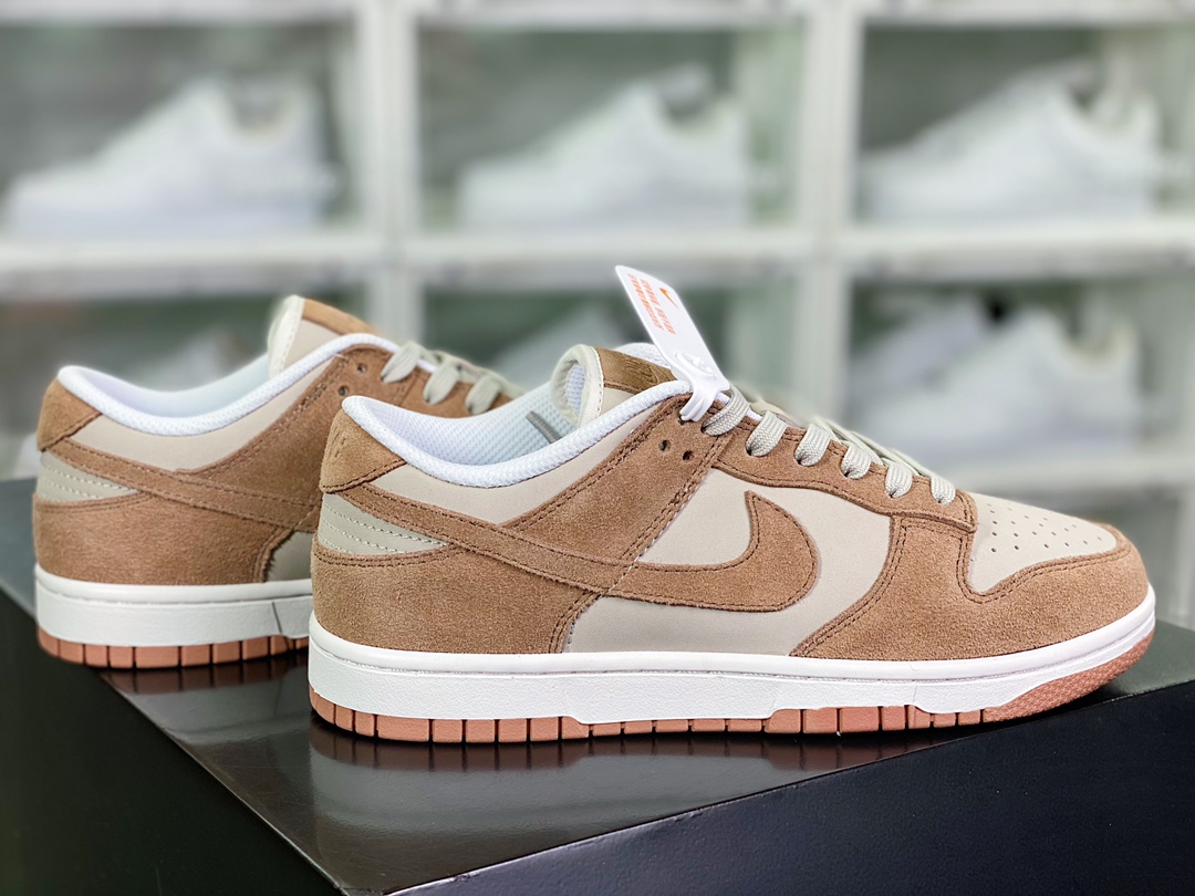 220 SB Dunk Low SE”85 Double Swoosh/Grey/Brown”扣篮系列低帮板鞋“麂皮深棕”FO0873-126