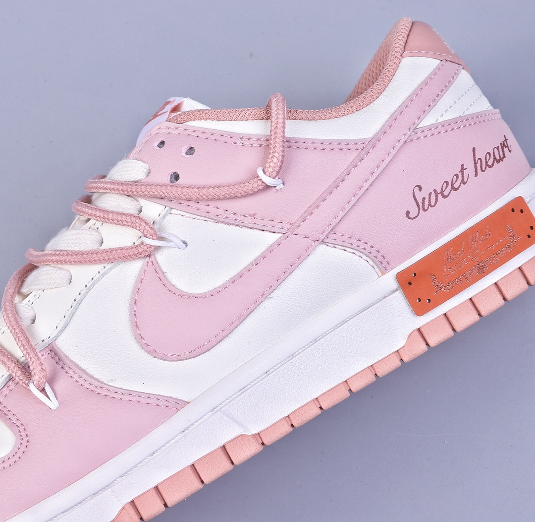 300 Nike Dunk Low ESS 定制版 玫瑰粉 复古甜心低帮休闲板鞋DD1503-118