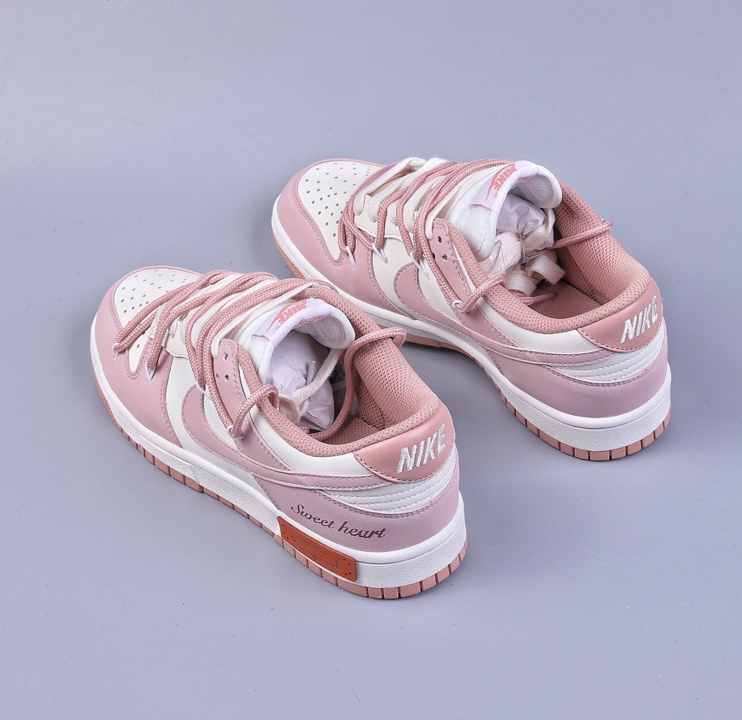 300 Nike Dunk Low ESS 定制版 玫瑰粉 复古甜心低帮休闲板鞋DD1503-118