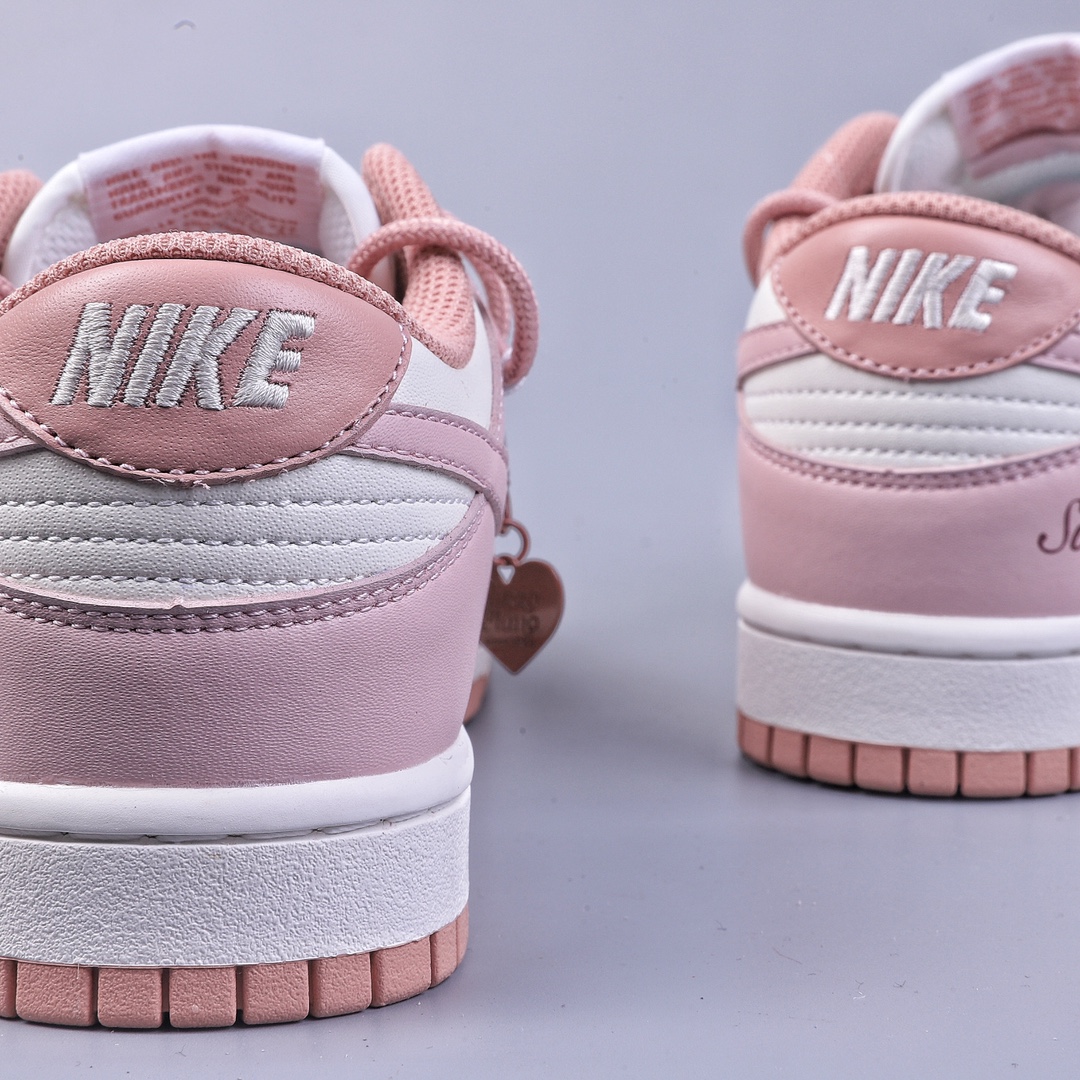 300 Nike Dunk Low ESS 定制版 玫瑰粉 复古甜心低帮休闲板鞋DD1503-118