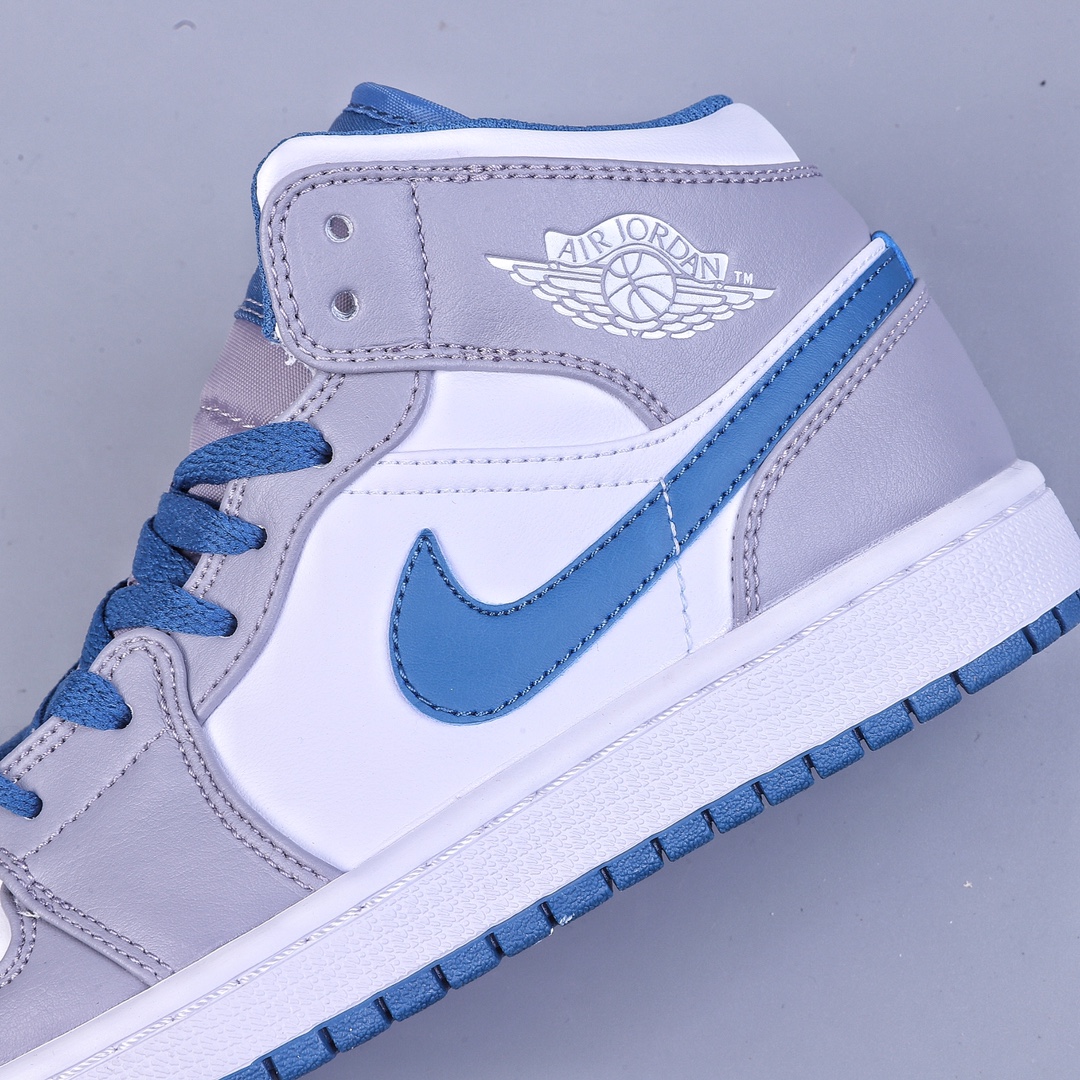220 Air Jordan 1 Mid ”True Blue” AJ1 乔1真蓝色 中帮篮球鞋 DQ8423-014