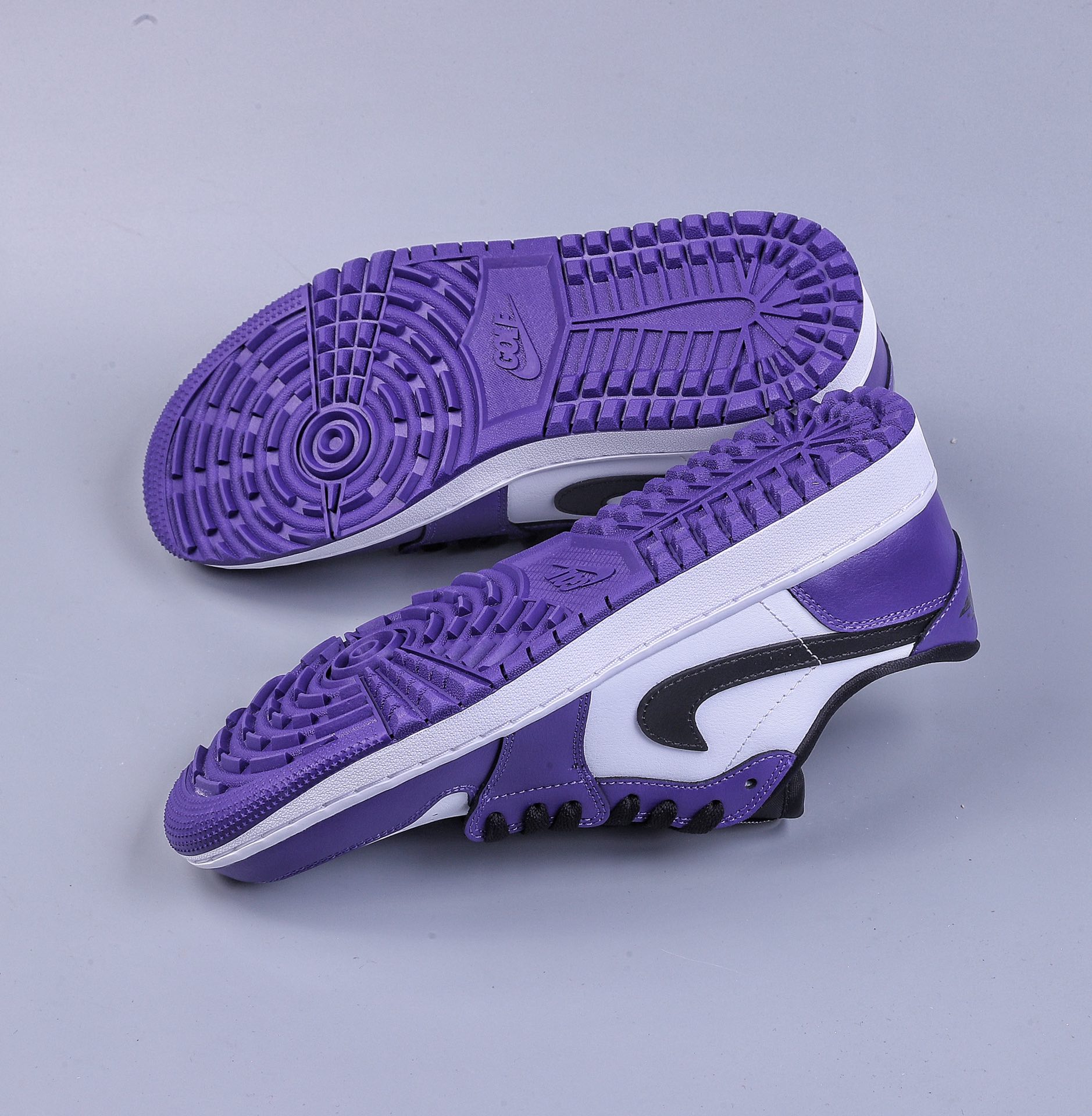 280 DT纯原 Air Jordan 1 Low Golf ”White Purple” AJ1 乔1全新高尔夫版 白紫配色 DD9315-105