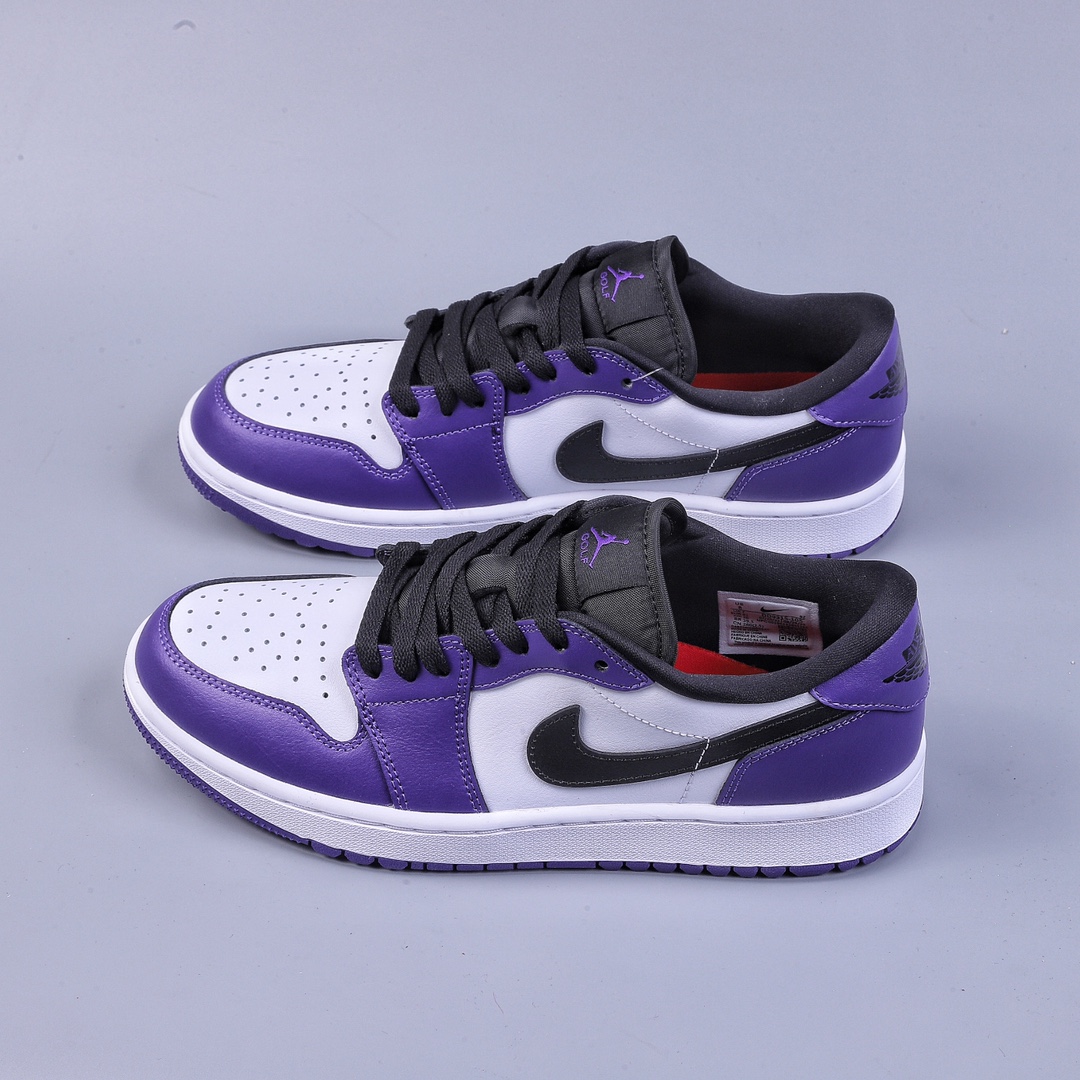 280 DT纯原 Air Jordan 1 Low Golf ”White Purple” AJ1 乔1全新高尔夫版 白紫配色 DD9315-105