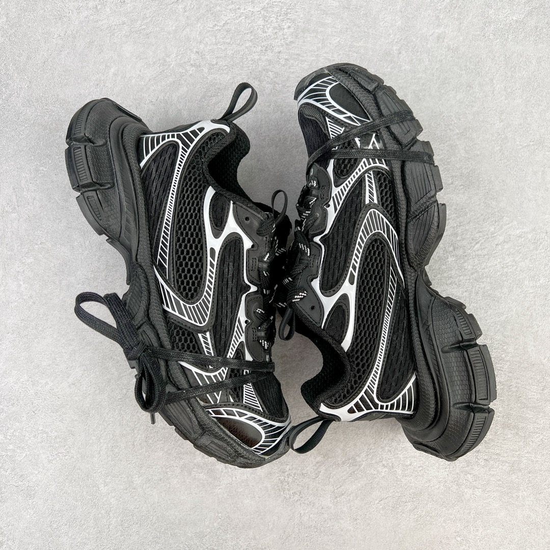 图片[3]-💰350 ＃VG零售版 BALENCIAGA 3XL Sneakers 巴黎世家十代网布系带低帮走秀复古老爹鞋 全套原纸板楦头开发 最原汁原味的灵魂版型 全鞋荧光划线卡点 胶水把控整洁度追求极致完美 每一双都是工艺品 多重QC质检 超越公司货的品控标准 实实在在的免检产品 原盒原配 正确字体电绣 粗细、位置、大小正确 侧边TPU 透气孔匹配意产原版 正确分离大底 TPU软底 原版一致大底LOGO 立体感十足 原厂皮料水洗做旧 采购原厂网纱 不含皮革 网布材料和聚氨酯 磨损效果 鞋头边缘和后帮 Balenciaga 徽标 鞋面和后跟凸印尺码 鞋舌 3XL 橡胶品牌标识和反光细节 鞋帮拉袢和鞋舌拉祥 配反光细节 备用鞋带在鞋履前侧 可在穿着前取下 便于不同造型搭配 正常尺码 尺码：35 36 37 38 39 40 41 42 43 44 45 46 编码：by4936020-运动鞋