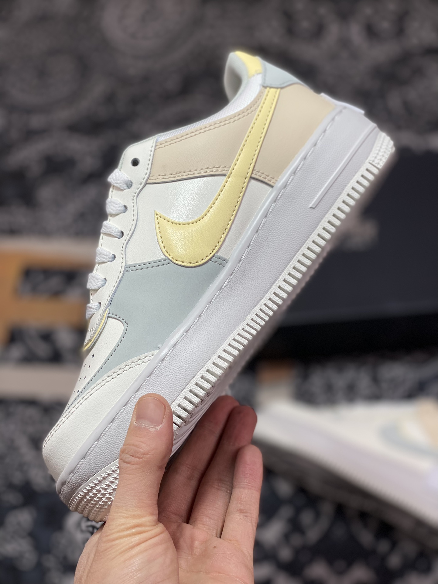 Nike WMNS Air Force 1 Shadow”Citron Tint”空军一号板鞋“米白柠檬黄”DR7883-101