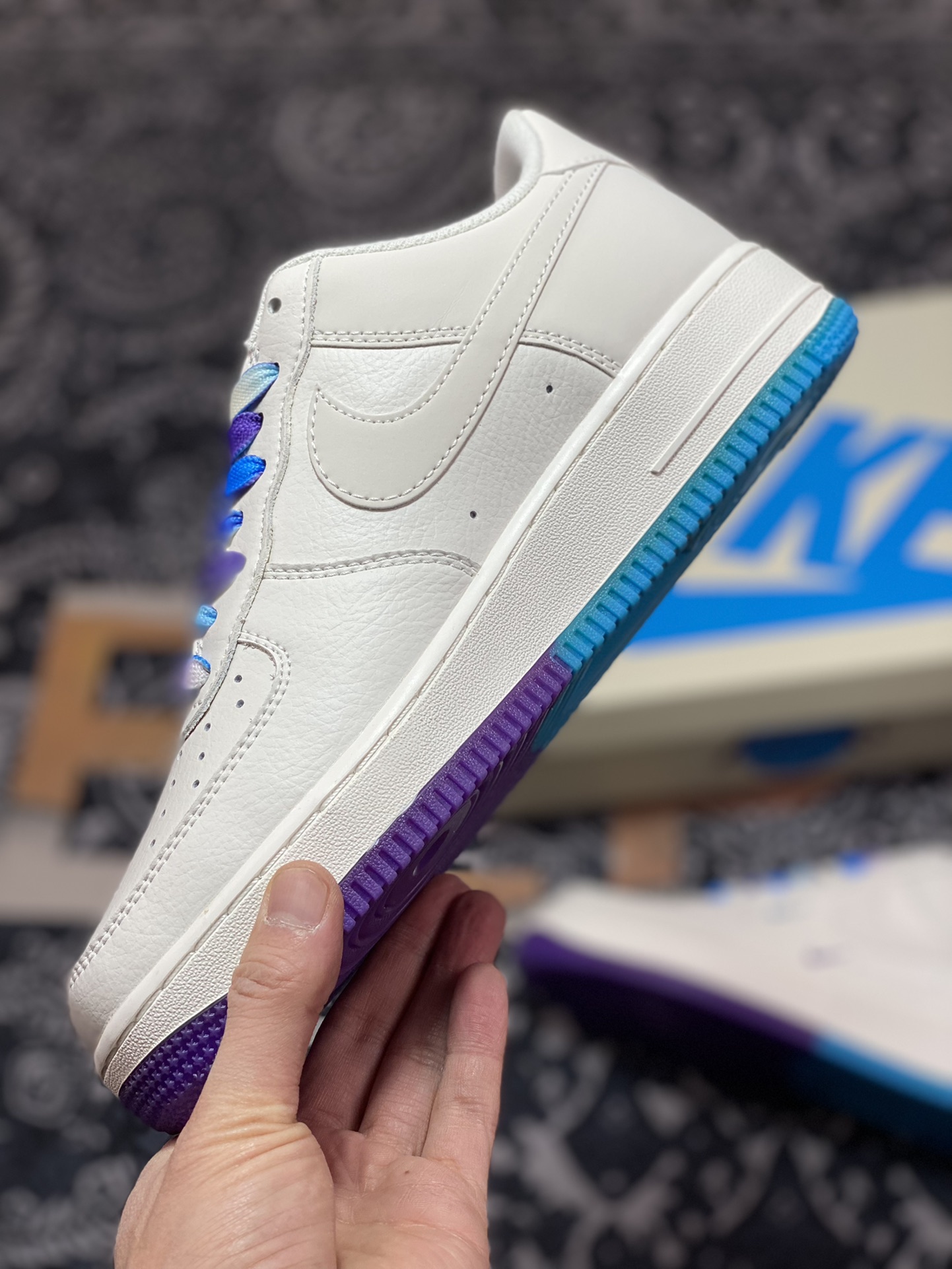 Nike Air Force 1’07 Low QS”Sail/Purple/Blue/Lakers”空军一号LA9696-023