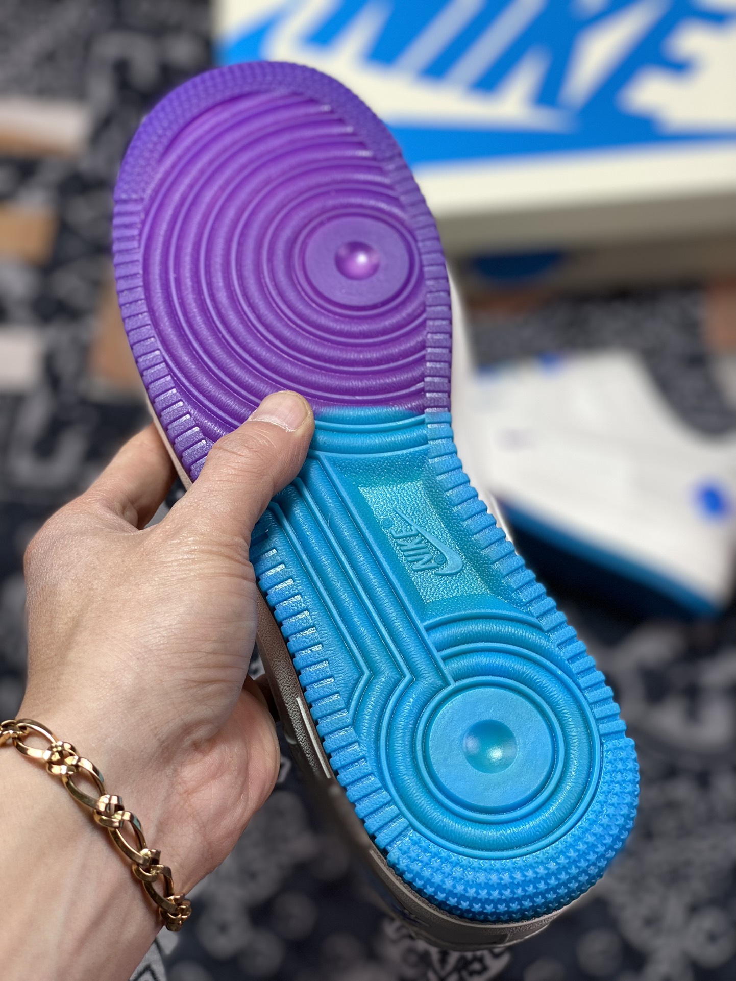 Nike Air Force 1’07 Low QS”Sail/Purple/Blue/Lakers”空军一号LA9696-023