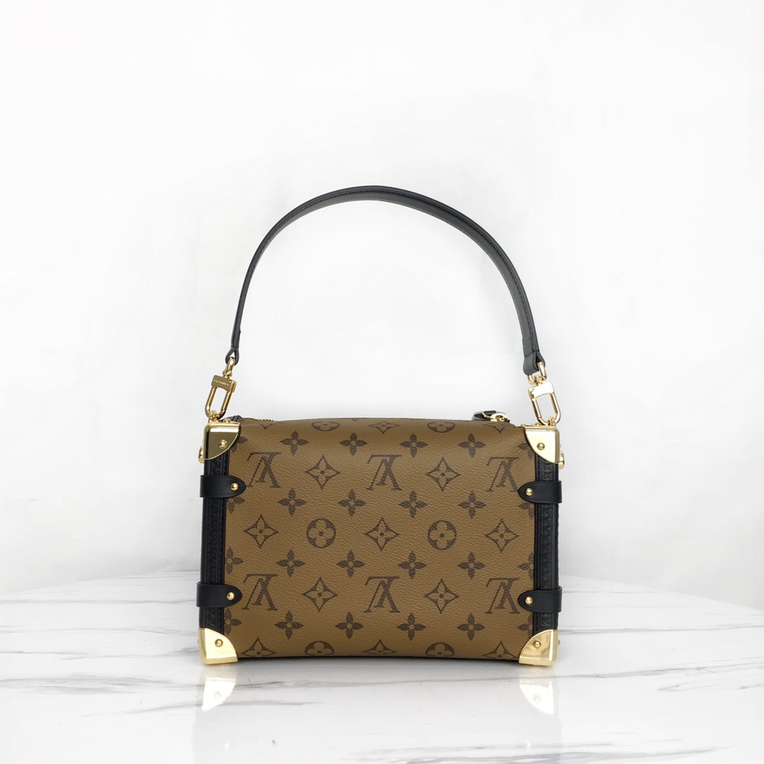 Louis Vuitton Side Trunk Small Handbag Monogram Canvas Leather, 21 x 14 x 6 cm 3 i1677462562 1444 1