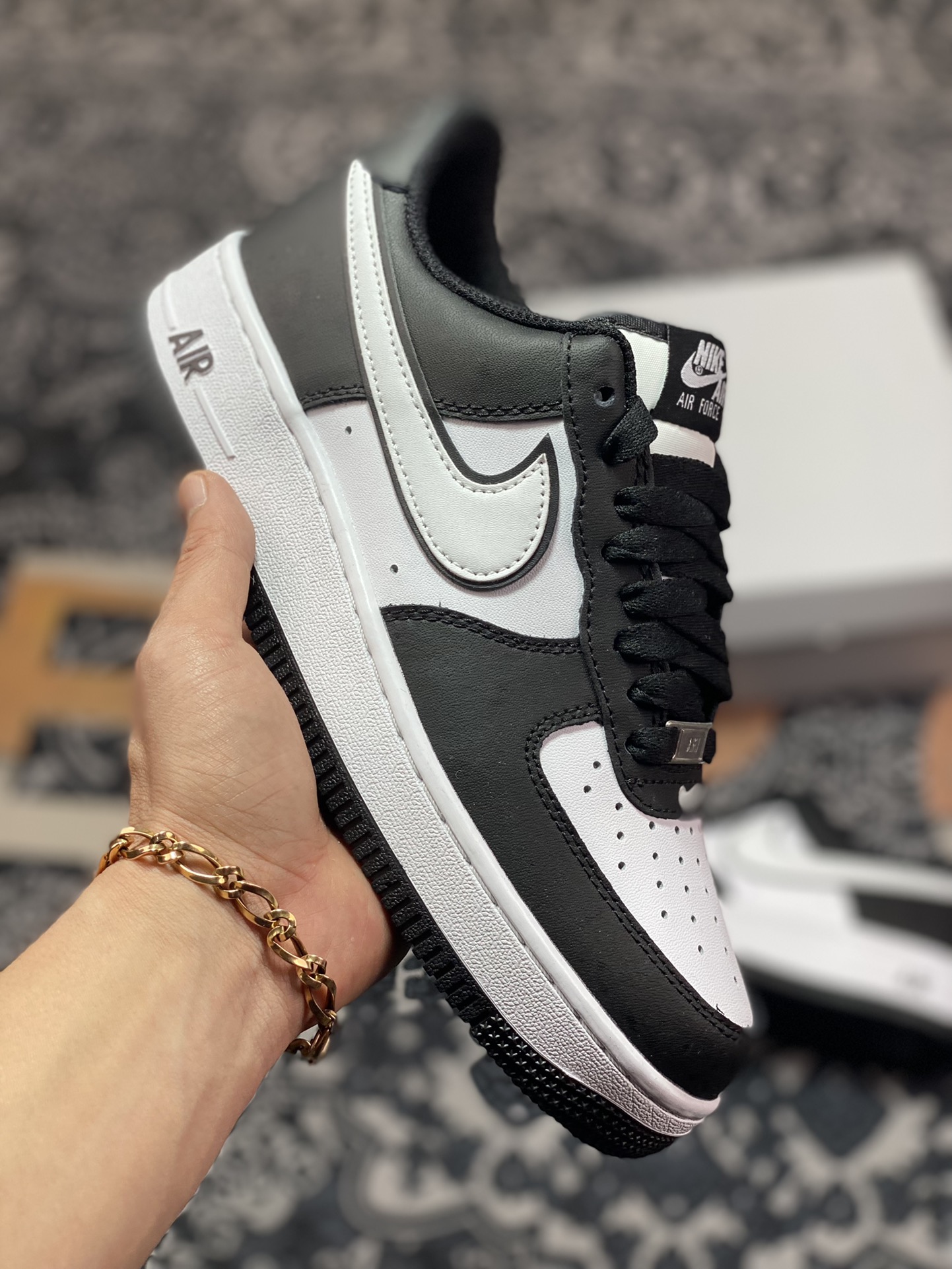 Nike Air Force 1’07 Low”Black/White/Panda”空军一号板鞋“黑白熊猫叠钩”DV0788-001
