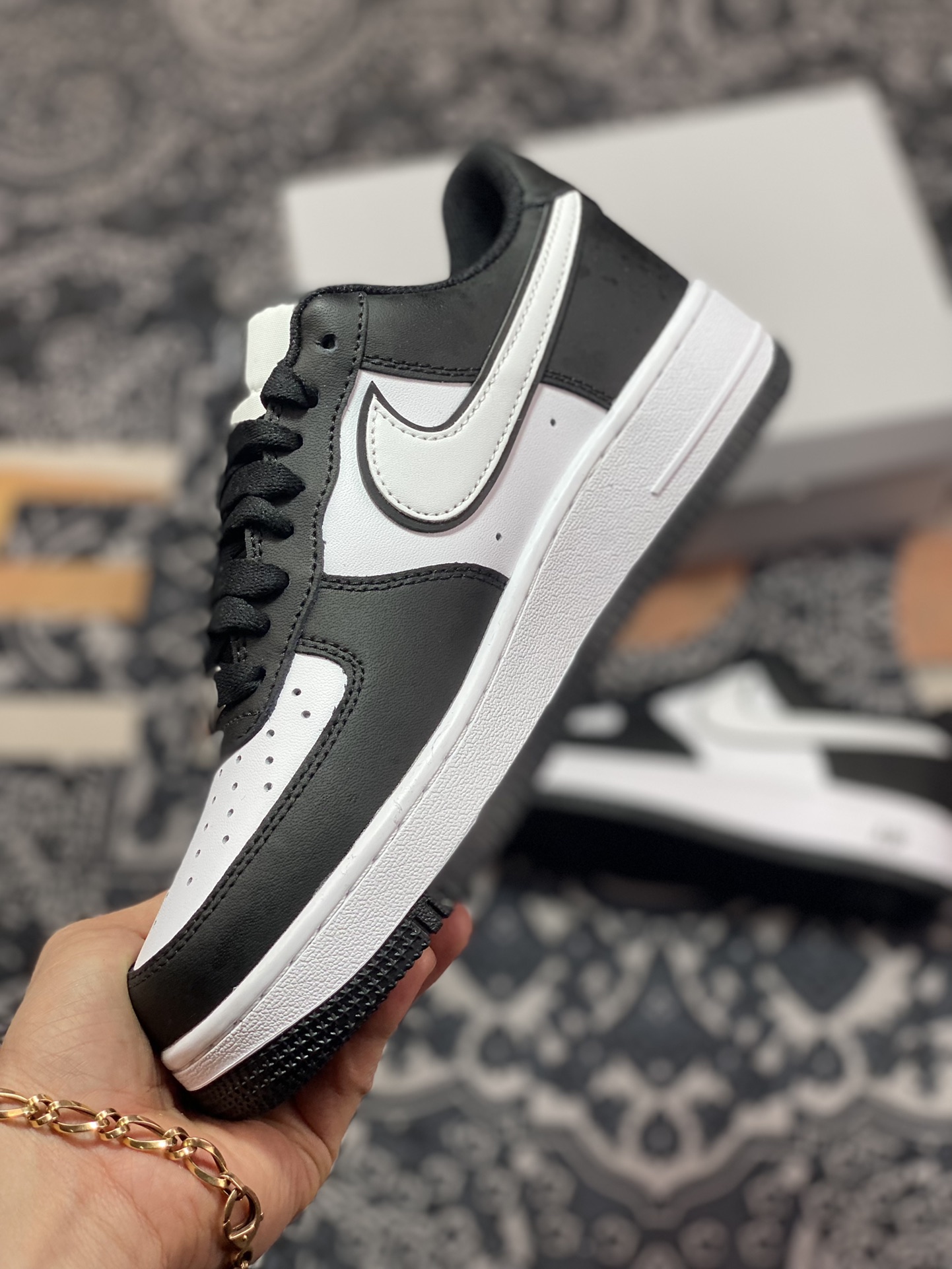 Nike Air Force 1'07 Low”Black/White/Panda”空军一号板鞋“黑白熊猫叠钩”DV0788-001