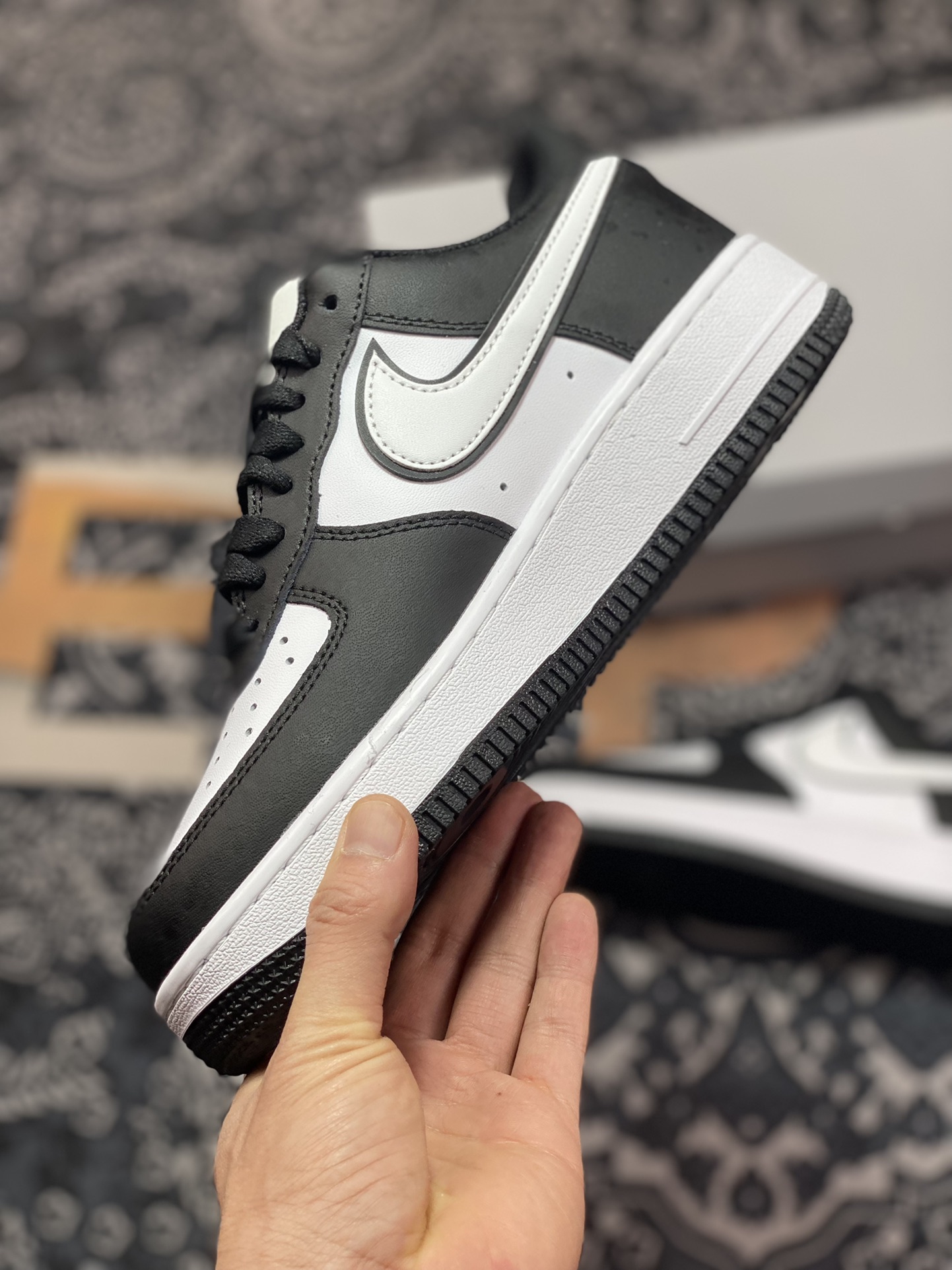 Nike Air Force 1'07 Low”Black/White/Panda”空军一号板鞋“黑白熊猫叠钩”DV0788-001