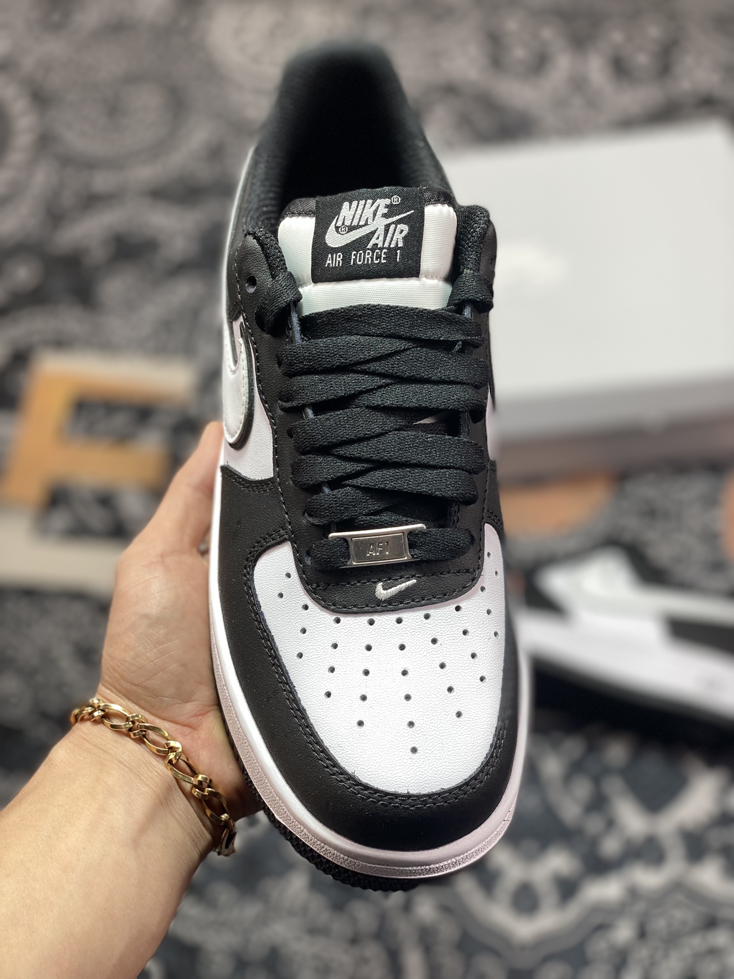 Nike Air Force 1'07 Low”Black/White/Panda”空军一号板鞋“黑白熊猫叠钩”DV0788-001