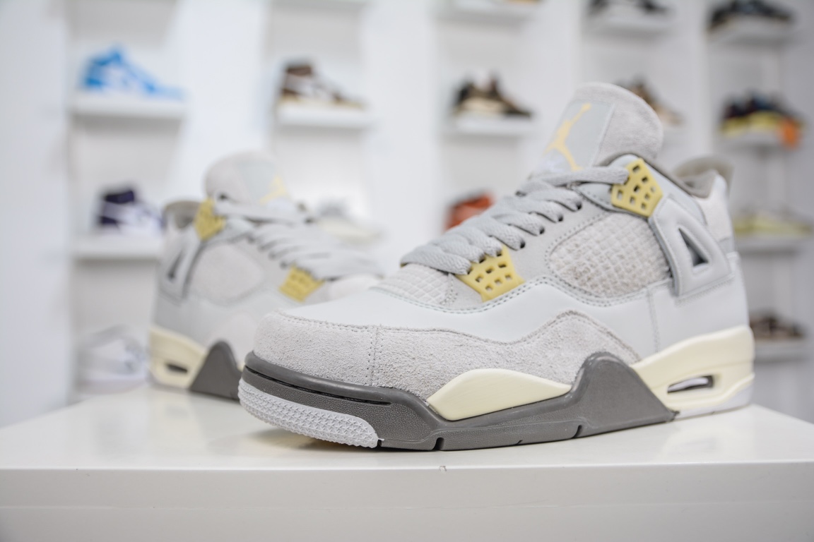 380 外贸版Air Jordan AJ4 SE ”Craft” 兔年限定灰兔子 DV3742-021