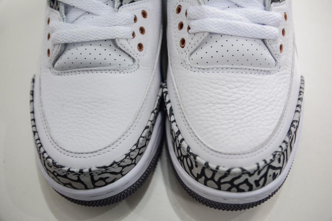 360 外贸Air Jordan 3 AJ3 白蓝色爆裂纹 CT8532-148