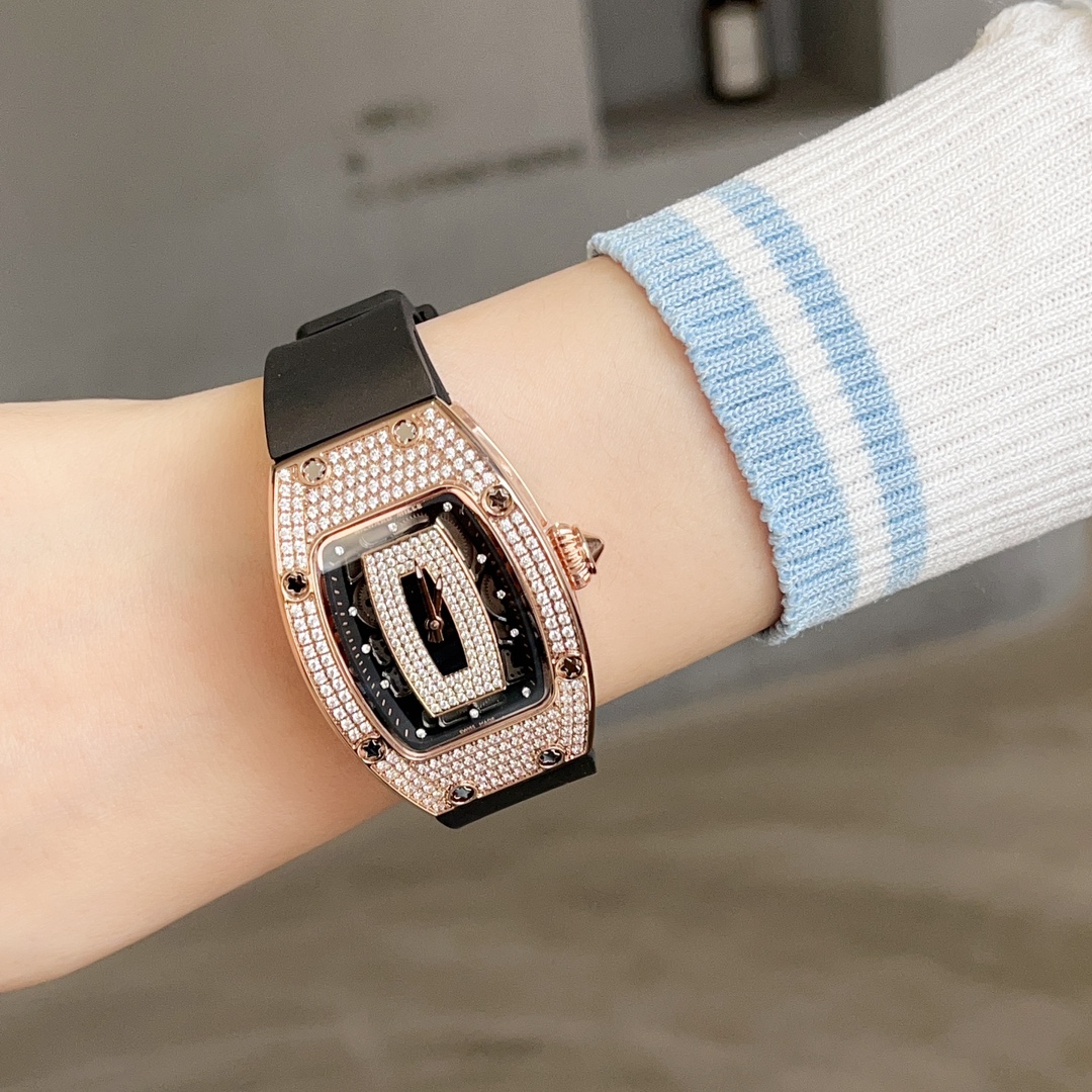 Luxurious Women’s Richard Mille RRM 007 Diamond Crusher Wristwatch - 图片 7