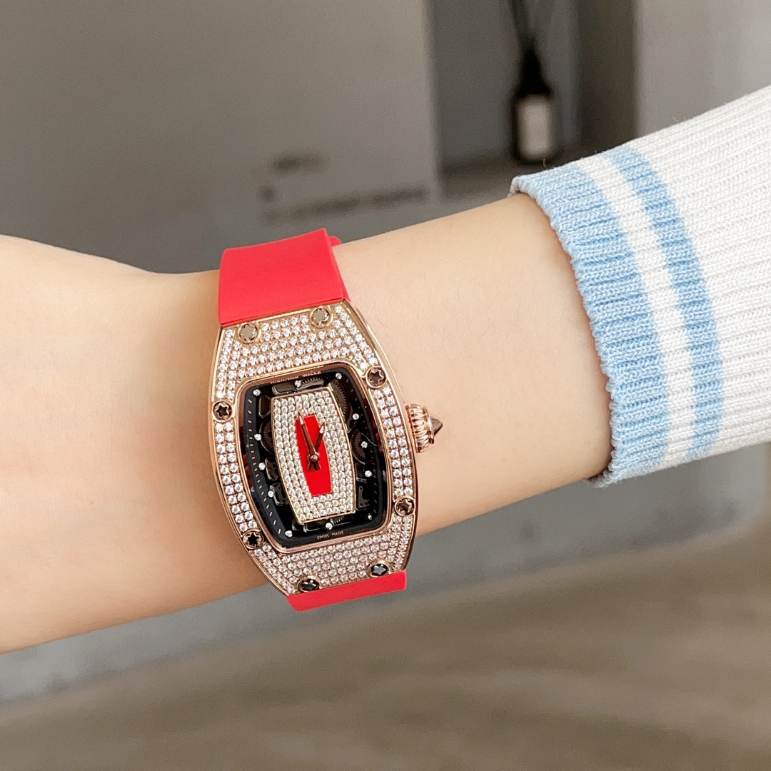 Luxurious Women’s Richard Mille RRM 007 Diamond Crusher Wristwatch - 图片 6