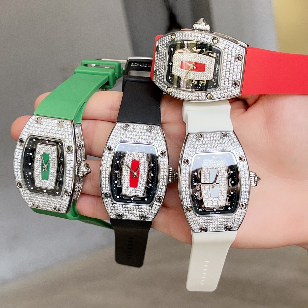 Luxurious Women’s Richard Mille RRM 007 Diamond Crusher Wristwatch - 图片 2