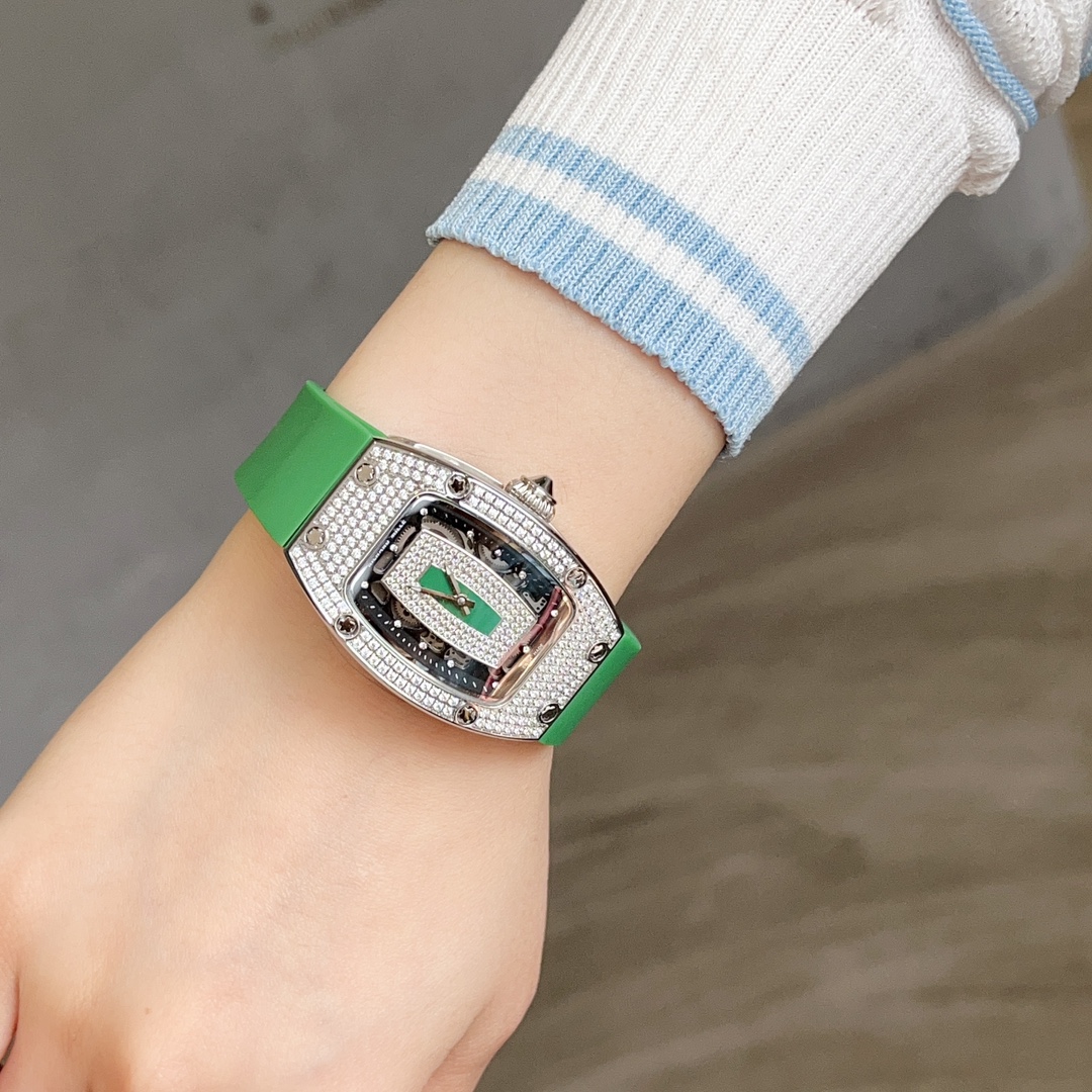 Luxurious Women’s Richard Mille RRM 007 Diamond Crusher Wristwatch - 图片 4