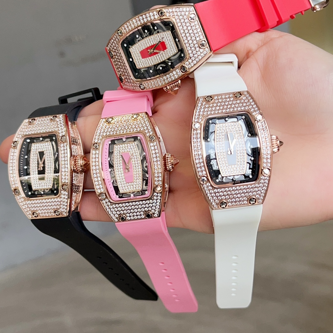 Luxurious Women’s Richard Mille RRM 007 Diamond Crusher Wristwatch