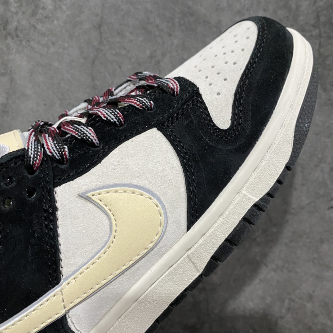 图片[6]-神版Dunk Low Black Suede大友克洋黑白色 椰奶熊猫DV3054-001n此款Nike Dunk Low采用全绒面革打造，采用Bone底座和黑色覆层。双层Swooshes、鞋跟覆盖层和奶油色和灰色色调的鞋舌标签，网眼鞋 舌，Sail 中底和黑色橡胶外底上的千鸟格鞋带完善了设计 货号：DV3054-001 尺码：36 36.5 37.5 38 38.5 39 40 40.5 41 42 42.5 43 44 45 46-莆田鞋批发中心