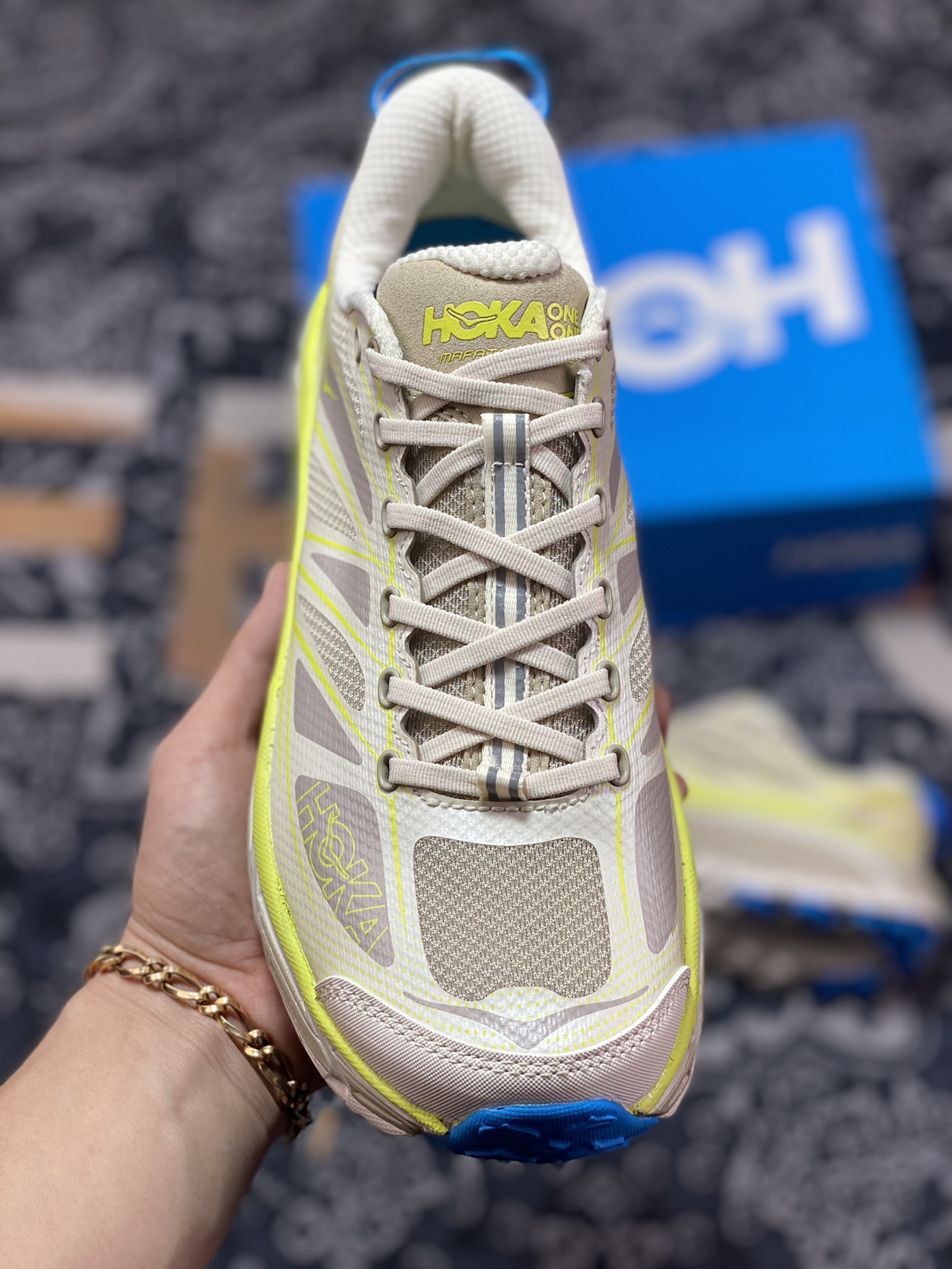 HokaHOKA ONE ONE Mafate Speed ??2 Low Mafate 2 generation series low-top jogging shoes ”Alpine light gray khaki” 112685/EOTN