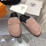 AAAA
 Hermes Shoes Half Slippers Sheepskin TPU Summer Collection