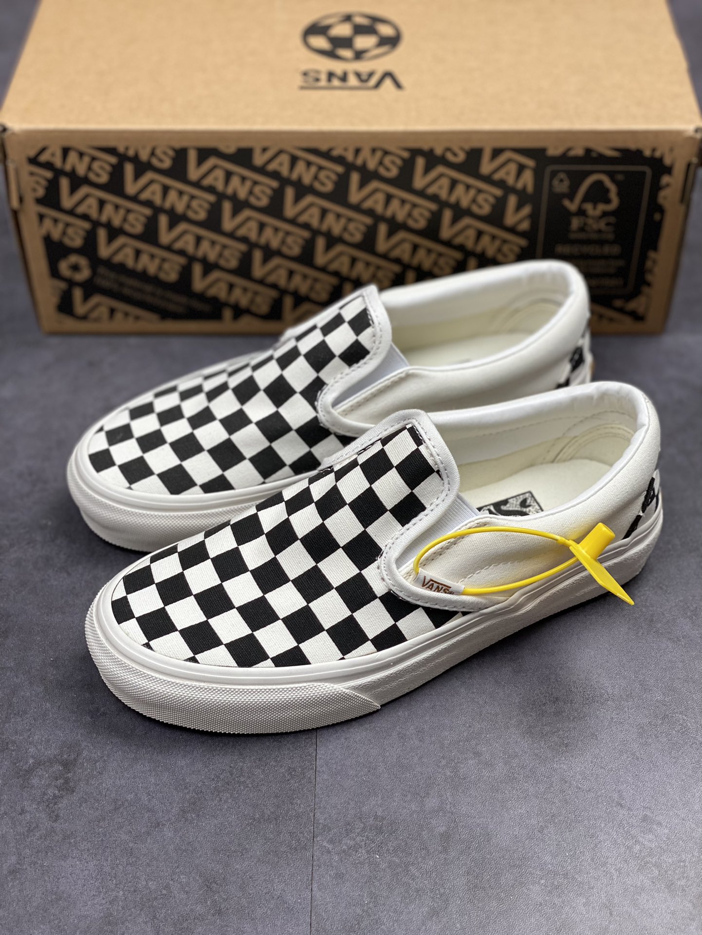 120 Vans范斯官方 Slip-on  VR3黑白棋盘格舒适一脚蹬男鞋女鞋帆布鞋