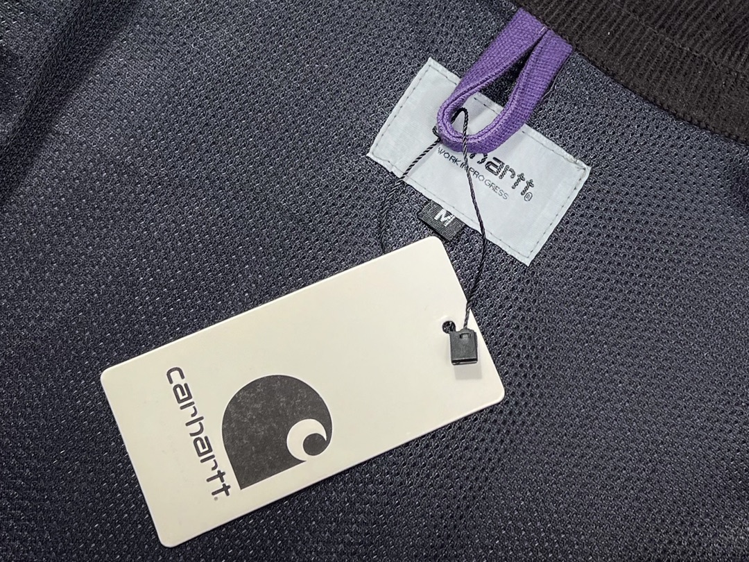 Carhartt KB05# Detroit Jacket: Purple Detail, Classic Design, Durable Duck Canvas, Various Sizes. - 图片 7