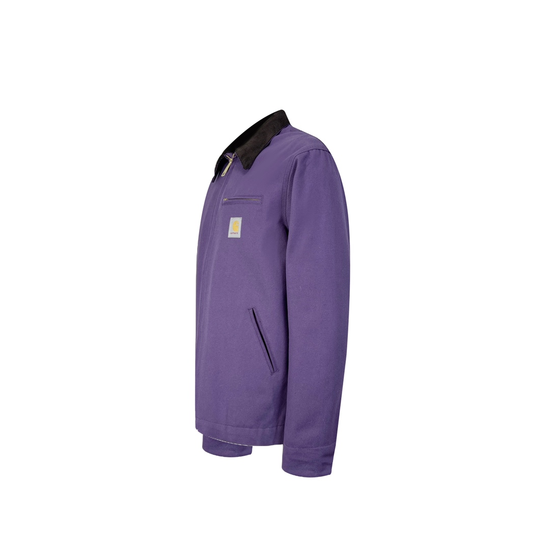 Carhartt KB05# Detroit Jacket: Purple Detail, Classic Design, Durable Duck Canvas, Various Sizes. - 图片 2