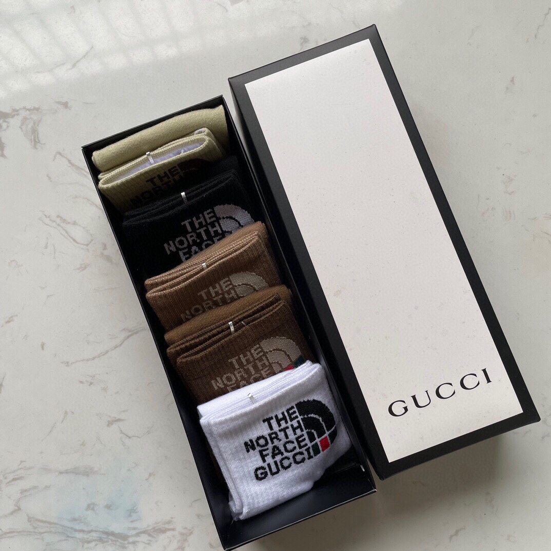 Gucci古奇-北面联名款联名新品袜