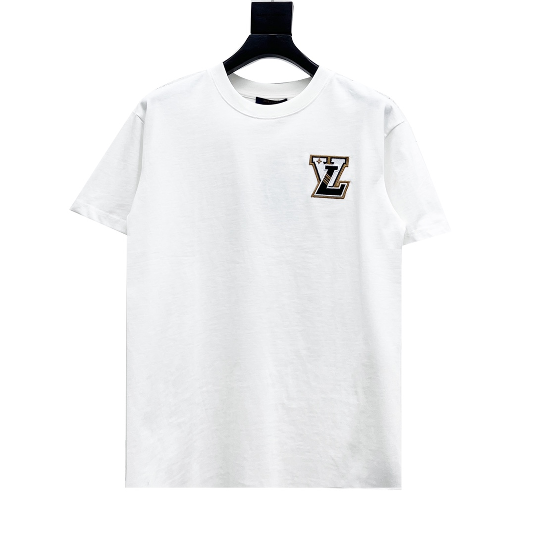 Louis Vuitton/路易威登 23ss 刺绣logo短袖 定制240克同缸染面料