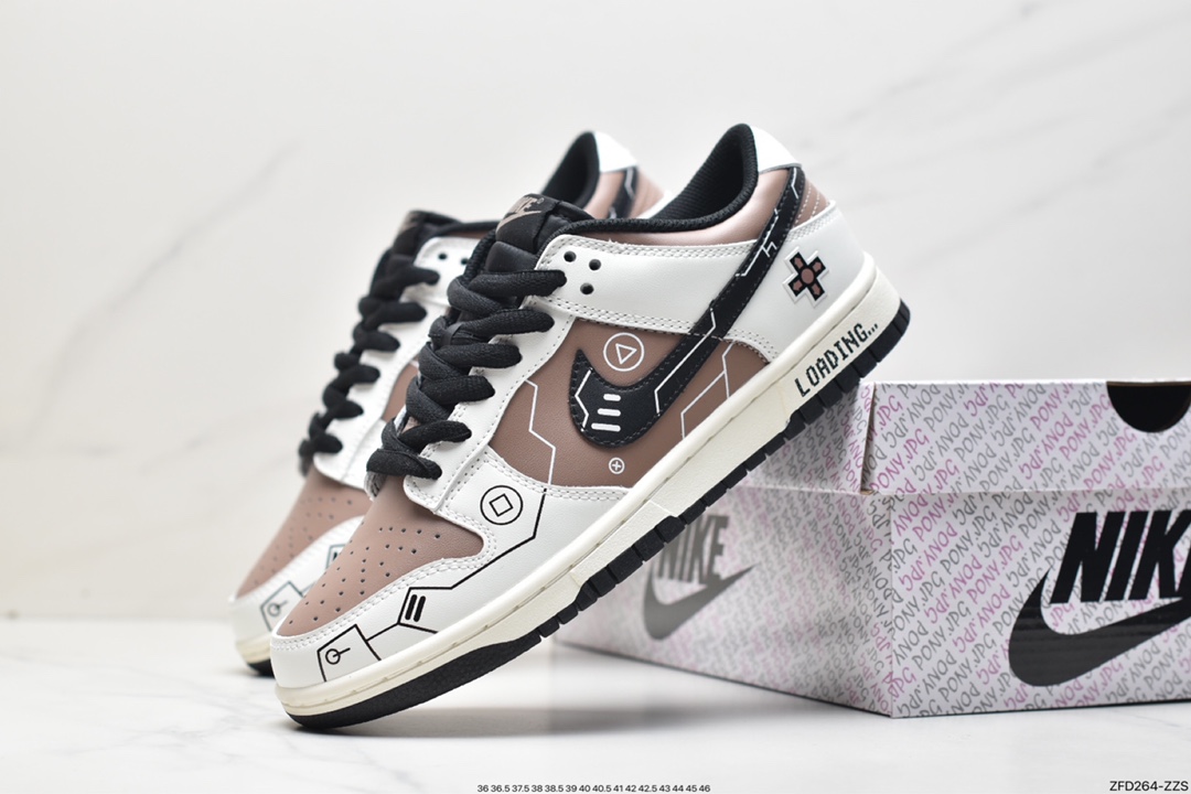 280 官方爆款定制 Nike SB Dunk Low PS5主题 咖啡色 低帮休闲板鞋 PS2363-002