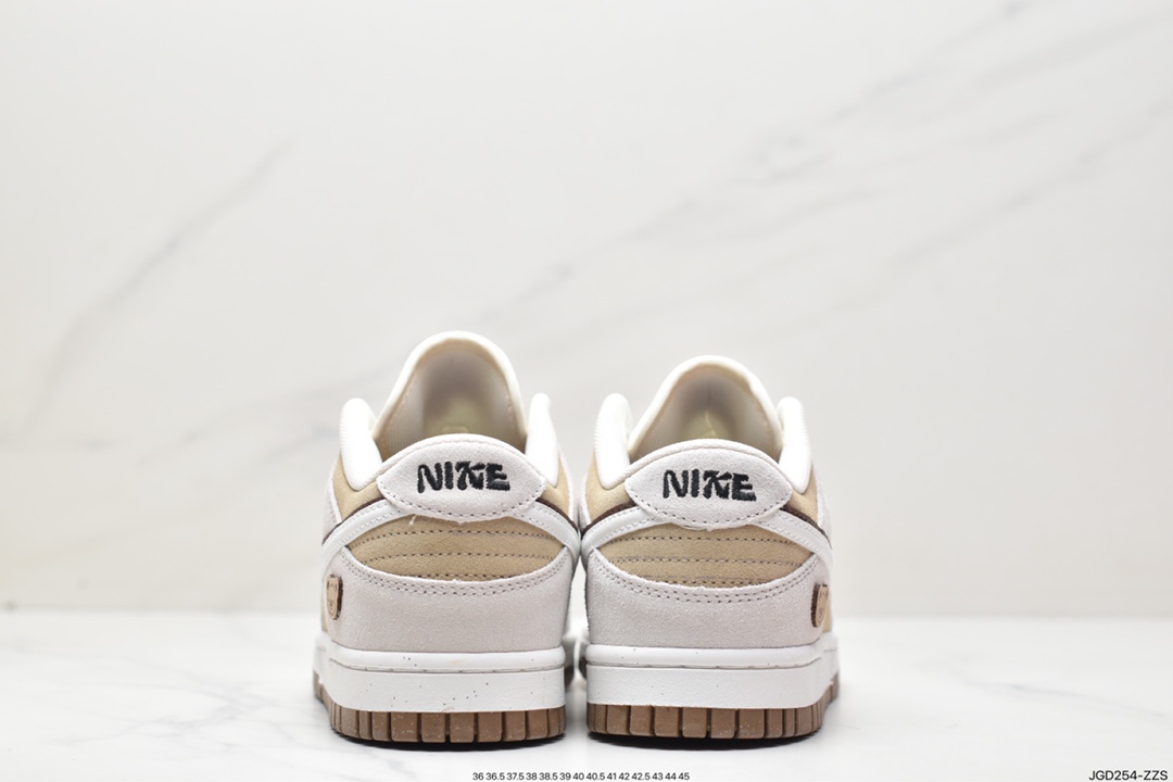 180 SB Dunk Low SE”85 Double Swoosh/Grey/Brown Bear”扣篮系列低帮 DO9457-100