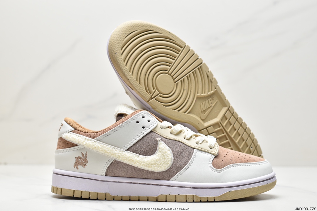 160 Nike SB Dunk Low”Year of the Rabbit”扣篮板鞋“浅棕米白穗兔” FD4203-211