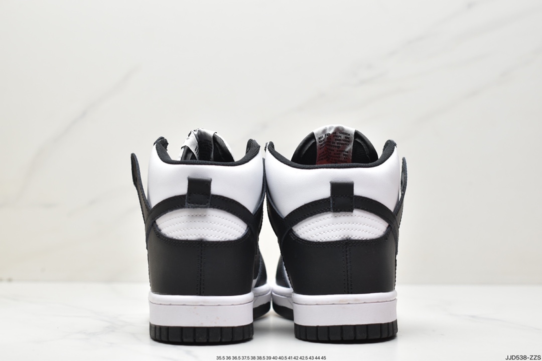 130 耐克Nike Wmns SB Dunk High”Panda”扣篮系列高帮板鞋“黑白熊猫黑标” DD1399-105
