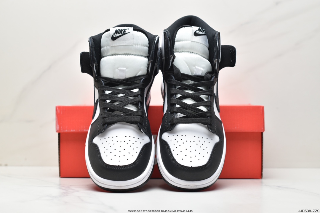 130 耐克Nike Wmns SB Dunk High”Panda”扣篮系列高帮板鞋“黑白熊猫黑标” DD1399-105
