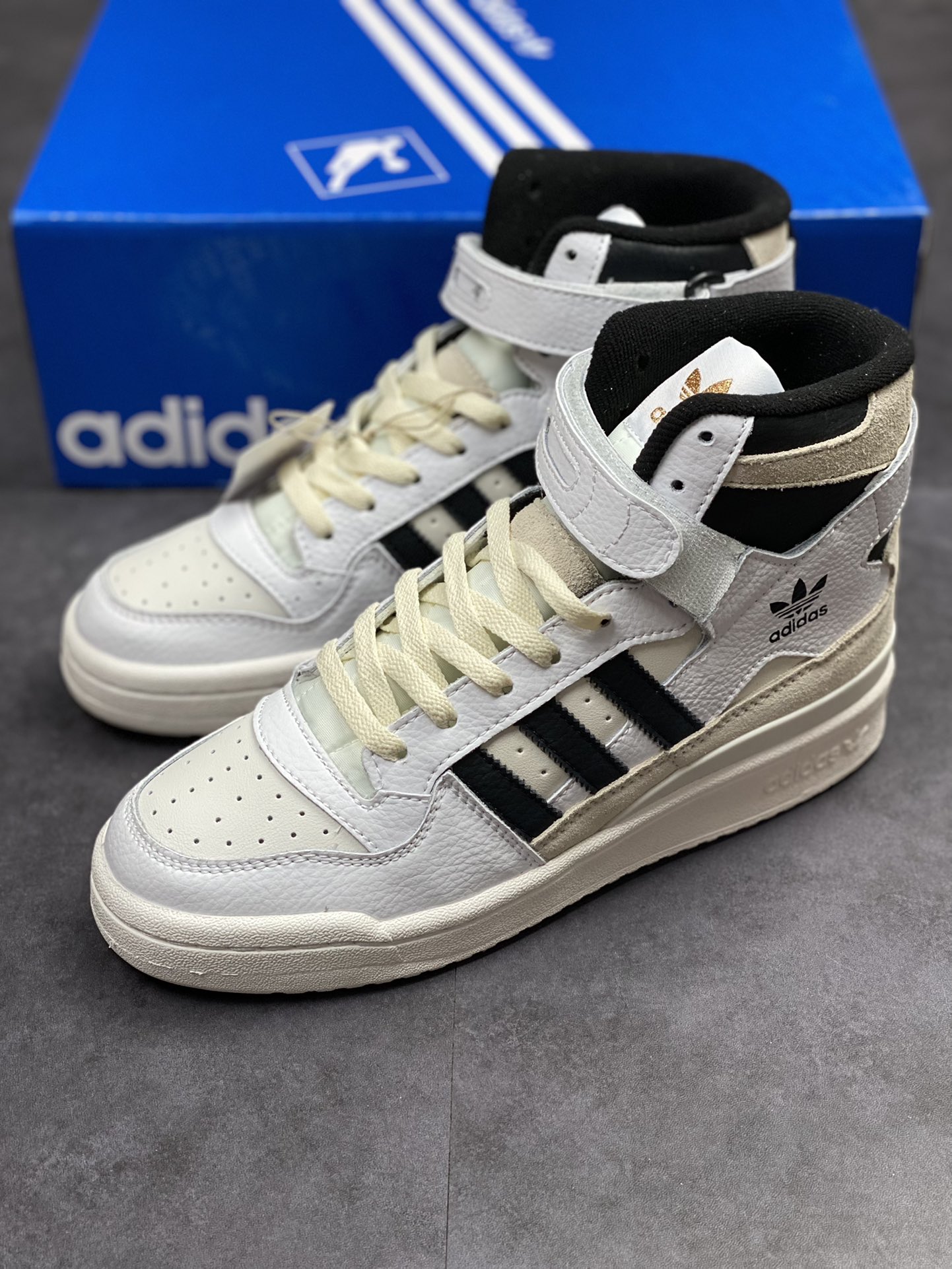 260 海外渠道版  原盒原标 Adidas Forum 84 HIGH三叶草高帮 GY5847