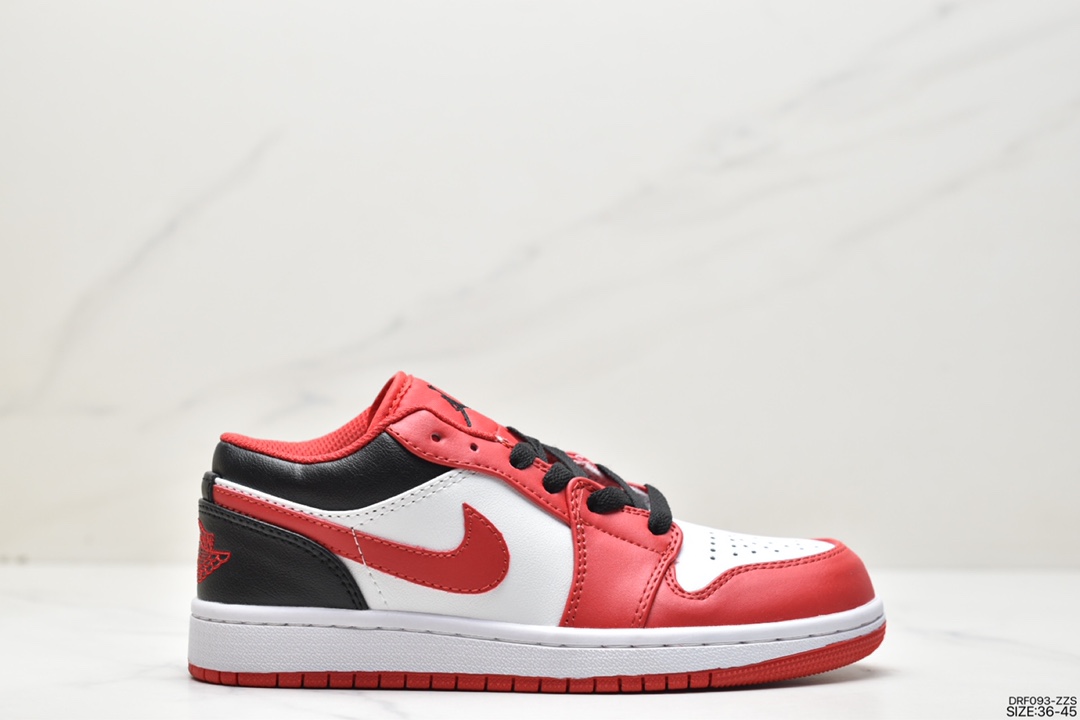 115 耐克NK Air Jordan 1 Low”Breathe/Triple White”AJ1乔丹一代篮球鞋 553558-163