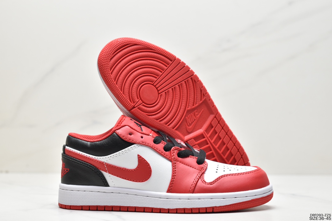 115 耐克NK Air Jordan 1 Low”Breathe/Triple White”AJ1乔丹一代篮球鞋 553558-163