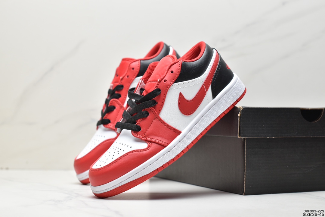 115 耐克NK Air Jordan 1 Low”Breathe/Triple White”AJ1乔丹一代篮球鞋 553558-163