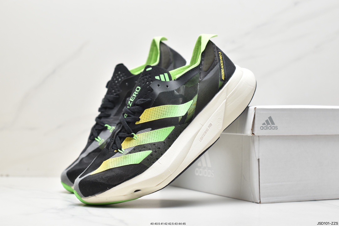 AdidasADIZERO SOLAR PRO 3 mesh breathable ultra-light long-distance running sneakers GX6521