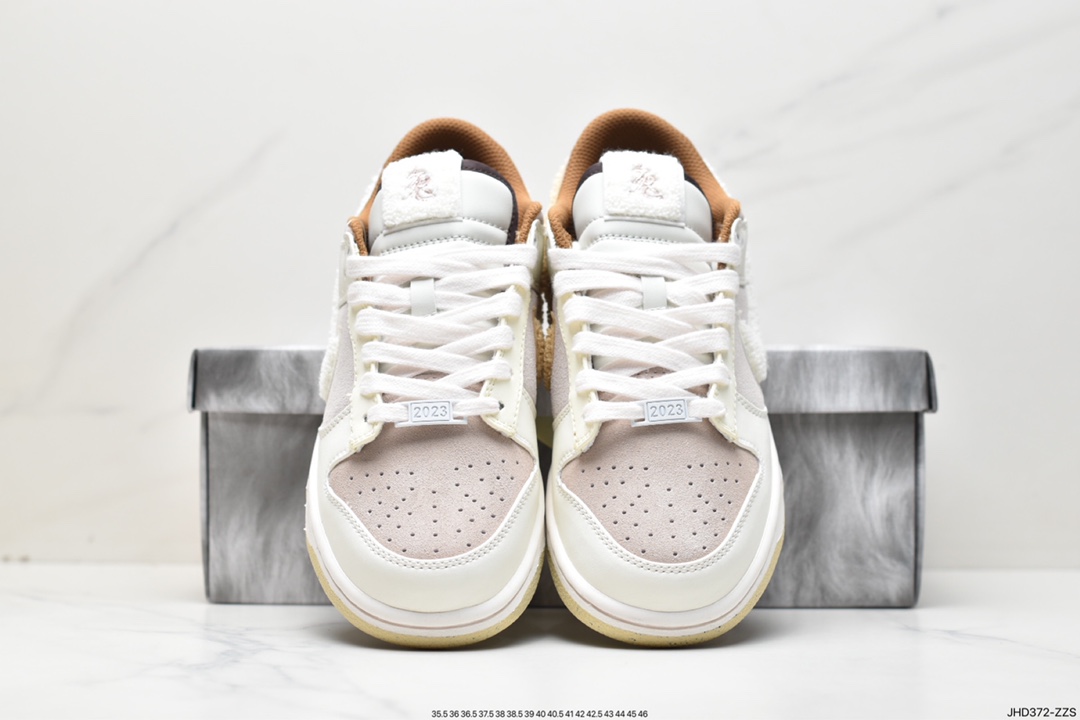 190 Nike SB Dunk Low”Year of the Rabbit”扣篮系列低帮休闲运动滑板板鞋“浅棕米白穗兔”FD4203-211