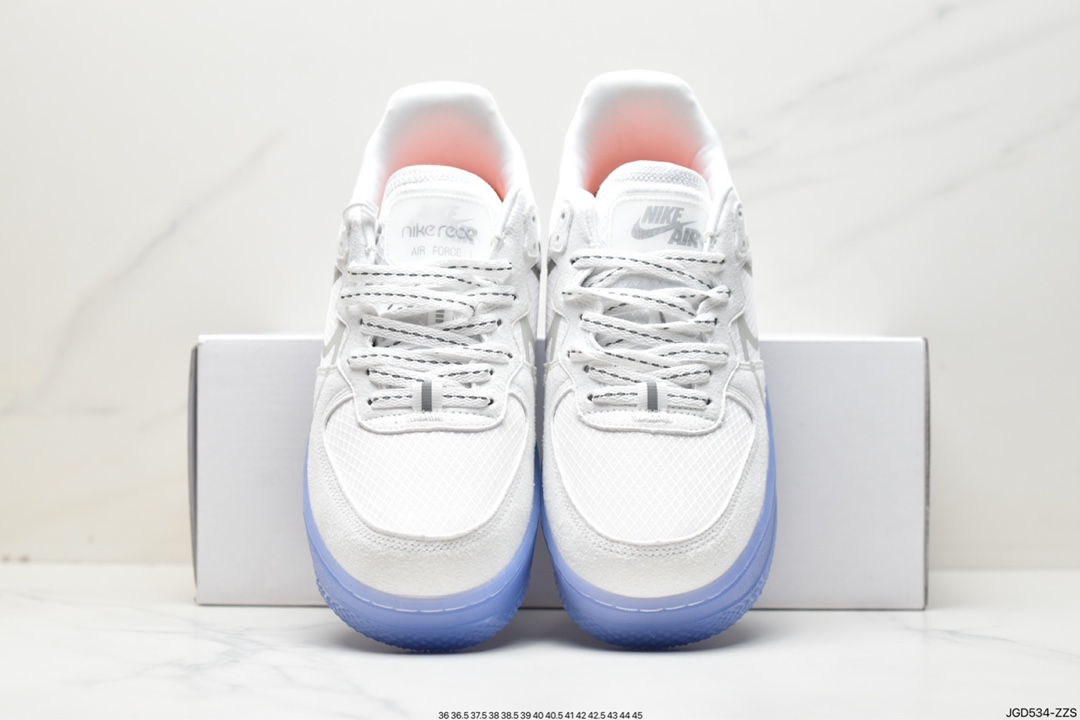 180 Nike Air Force 1 React QS 骨白 冰蓝 CQ8879-100